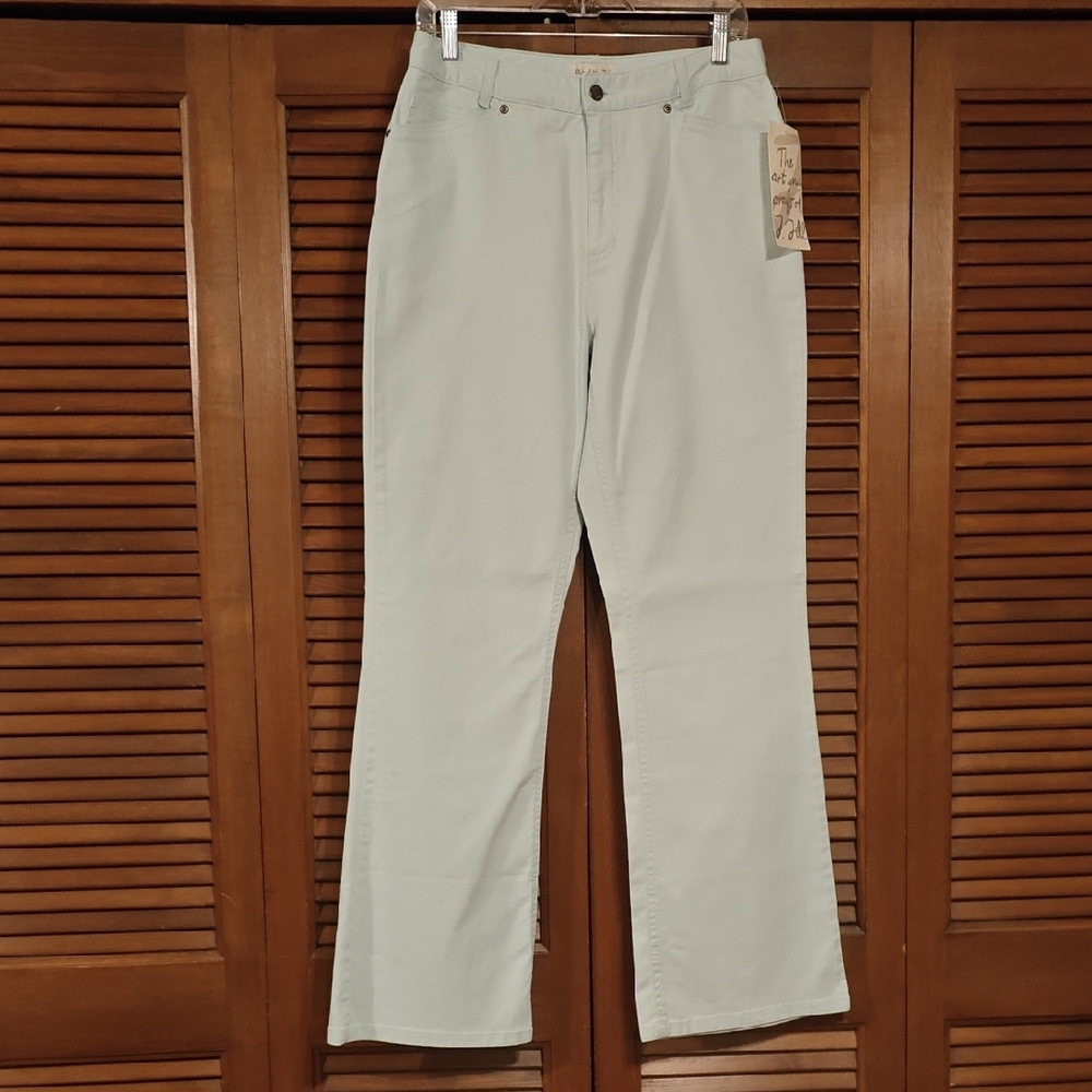 NWT J.Jill Paper Aqua Flare Jeans